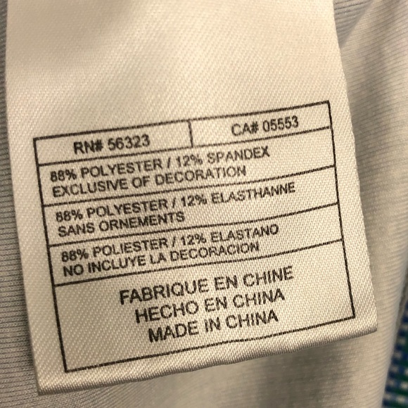 Nike Dri-Fit UV Blue Plaid Check Golf Polo Sz L - Picture 8 of 9